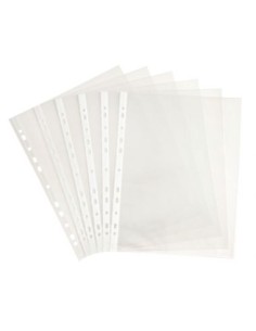 Sachet de 100 pochettes perforées en polypropylène grainé...