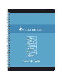Cahier de texte à reliure intégrale 124 pages, 17x22 cm,... 2