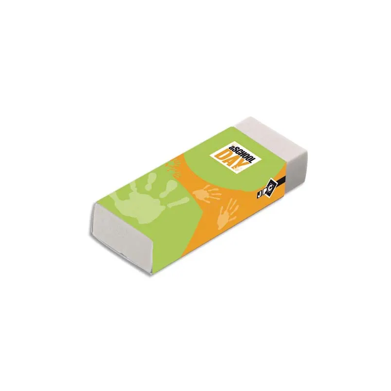 Gomme plastique Blanche rectangulaire