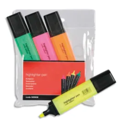 4 surligneurs coloris assortis