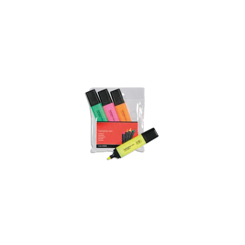 4 surligneurs coloris assortis
