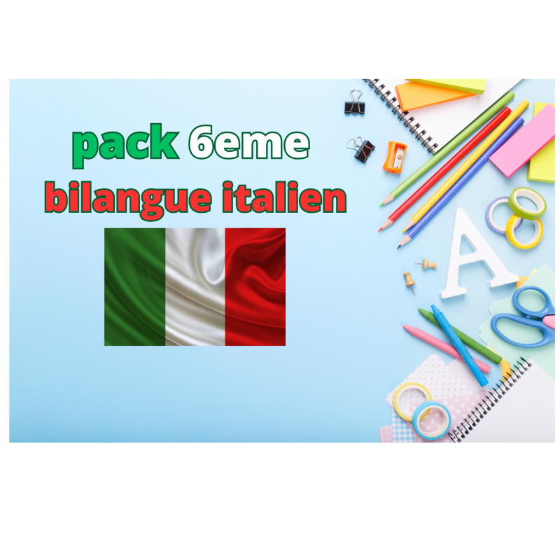 Pack 6ème bilangue italien