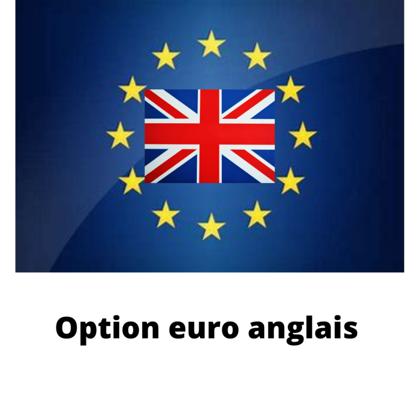 Option anglais euro