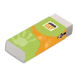 Gomme plastique Blanche rectangulaire