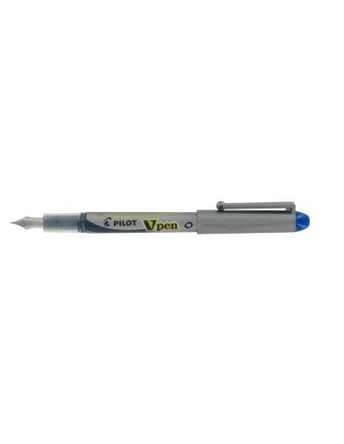 Stylo plume jetable V-Pen bleu