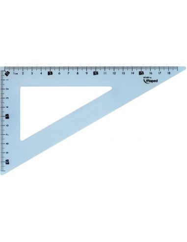 Equerre 60° 21cm incassable STUDY
