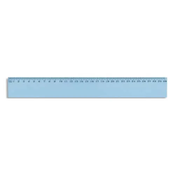 Règle plate 30 cm plastique incassable