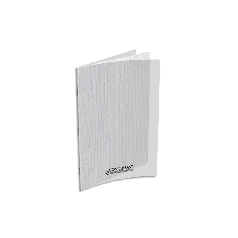 Cahier 24x32cm 48 pages quadrillé 5x5. Couverture polypropylène