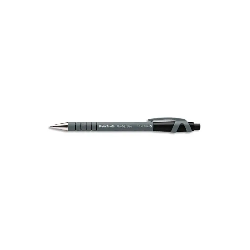 Stylo bille Flexgrip pointe rétractable Noir