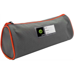Trousse écolier ronde - étiquette personnalisable