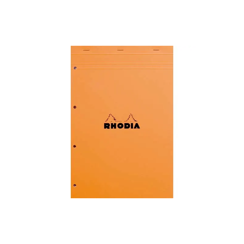 Bloc 80f détachables perforées A4+  grand carreaux