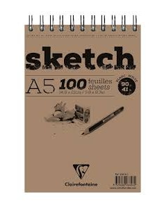 Cahier de croquis A5 100 feuilles