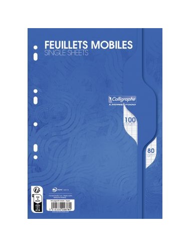 Sachet de 50 feuillets mobiles, format A4,...