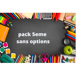 Pack 5ème sans option ou bilangue ou euro