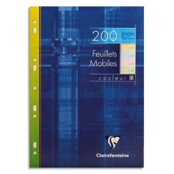 200 copies simples A4 grands carreaux couleurs:...