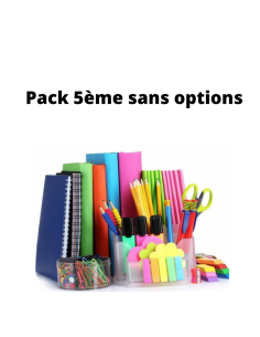 Pack 5ème sans option