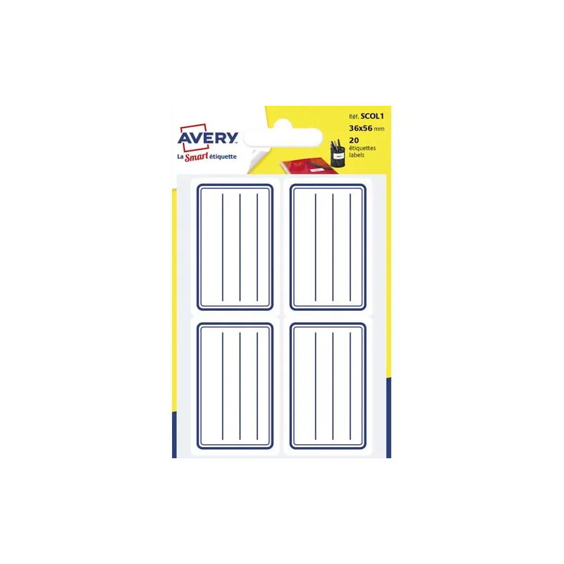 20 étiquettes scolaires