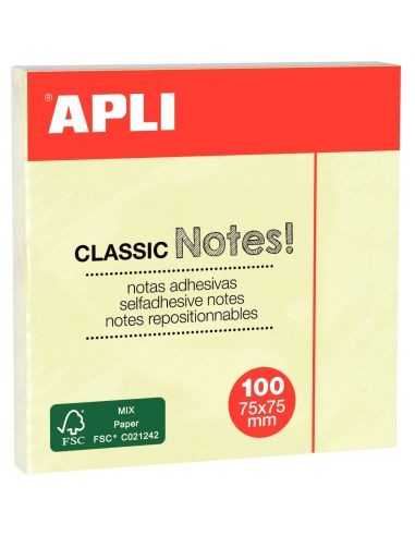 Bloc de 100 feuilles notes adhésives...