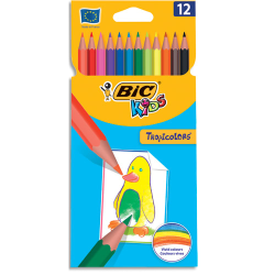 Pochette de 12 crayons de couleur Schoolpeps