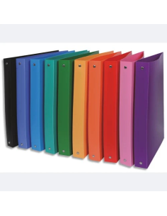 Classeur 4 anneaux en PP CHROMALINE, A4+, dos 4 cm,...