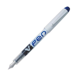 Stylo plume jetable V-Pen bleu