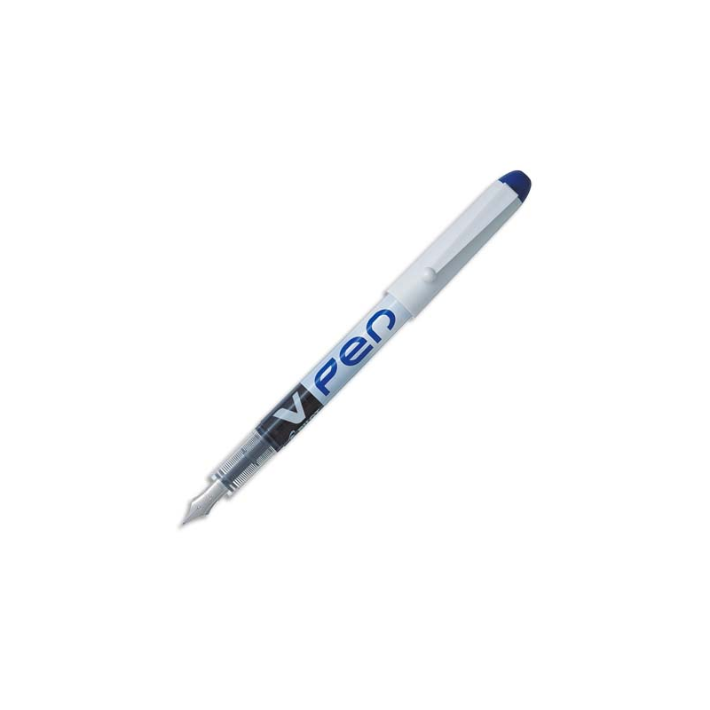 Stylo plume jetable V-Pen bleu